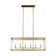 Generation Lighting - Moffet Street 6-Light Linear Suspension - Lights Canada