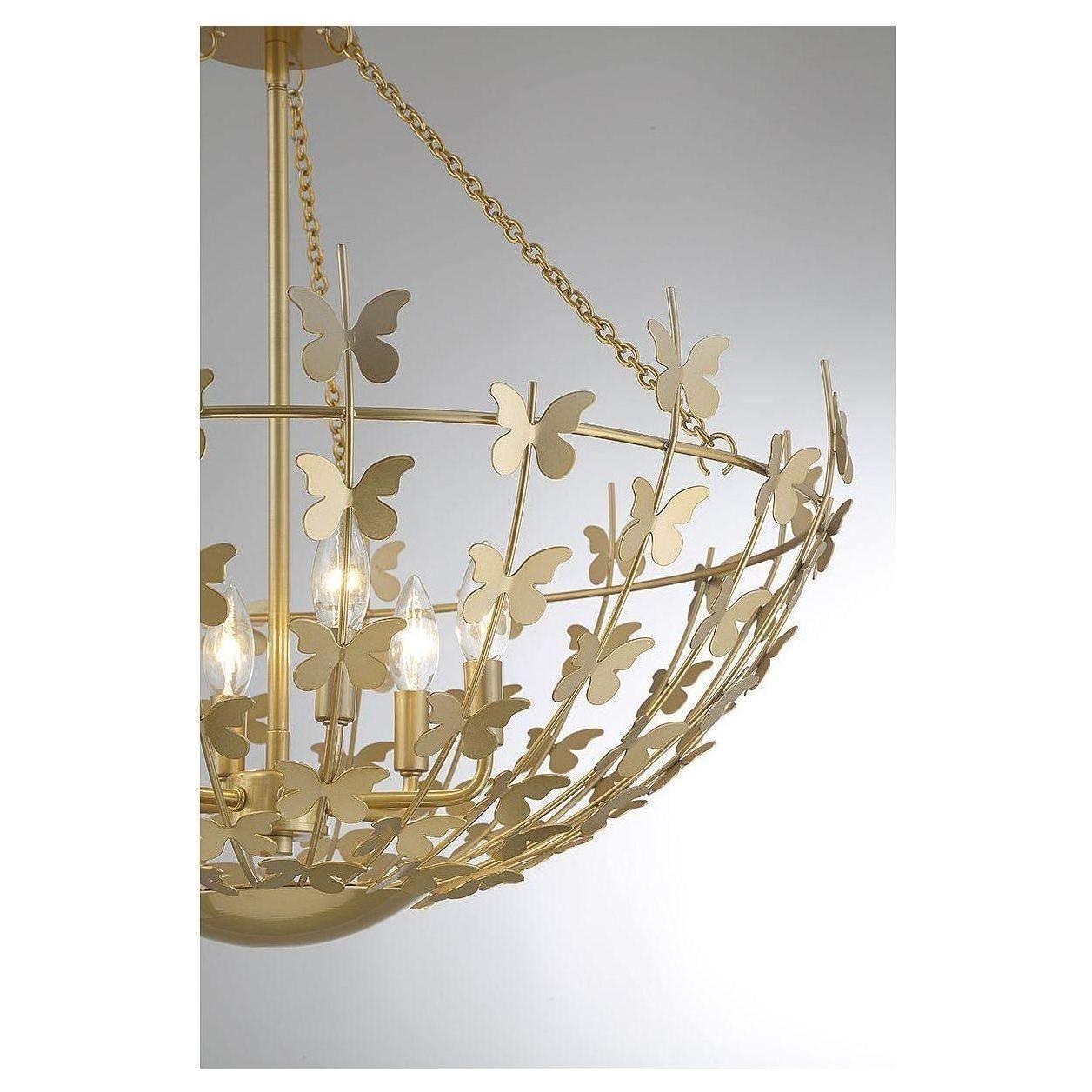 Savoy House - Birch 6-Light Pendant - Lights Canada
