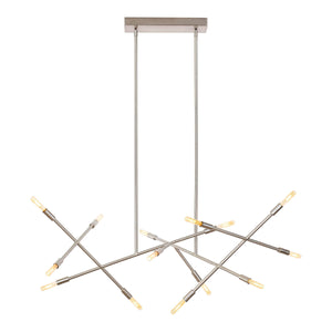 Visual Comfort Modern Collection - Line Wave 2 Chandelier - Lights Canada