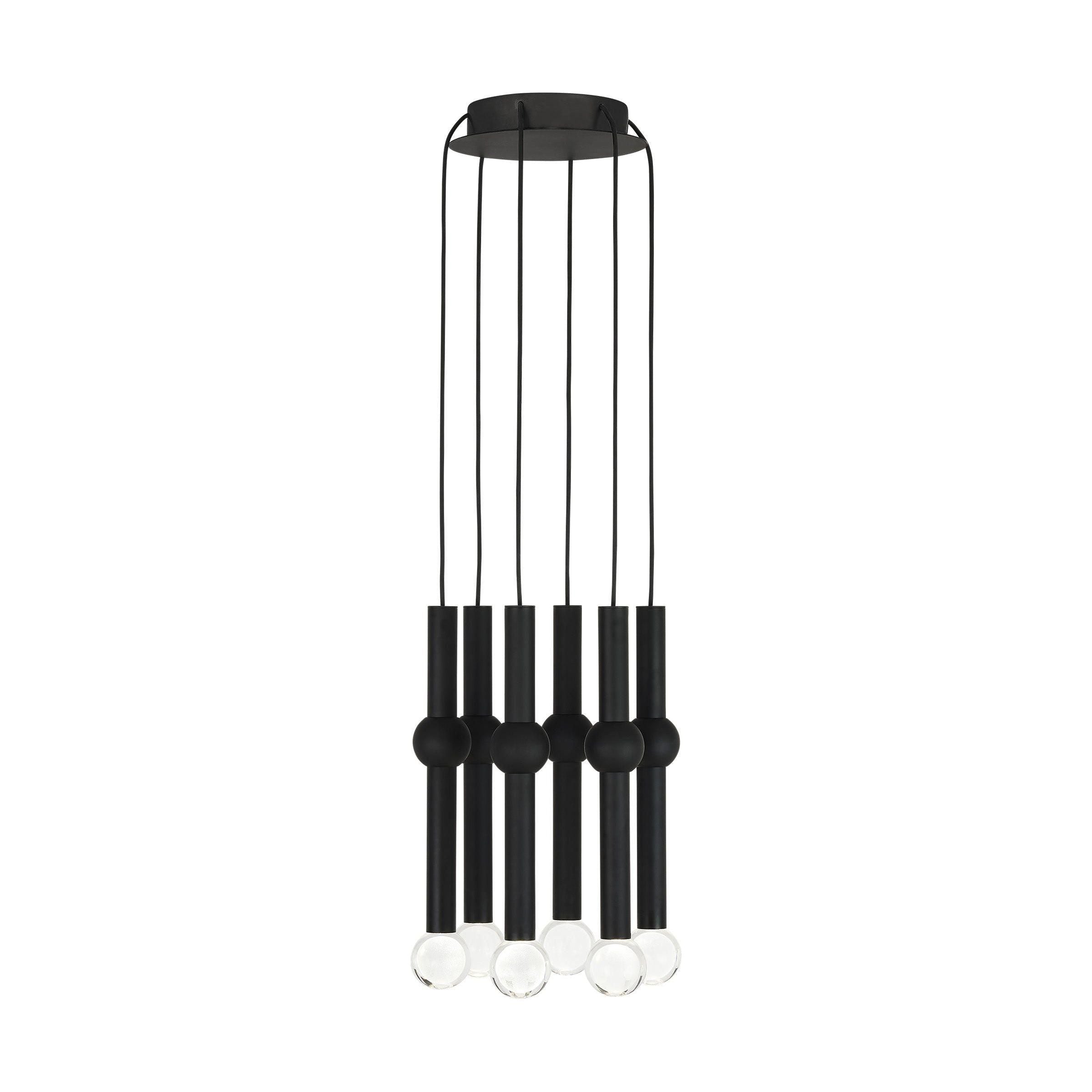 Visual Comfort Modern Collection - Guyed 6 Light Chandelier - Lights Canada