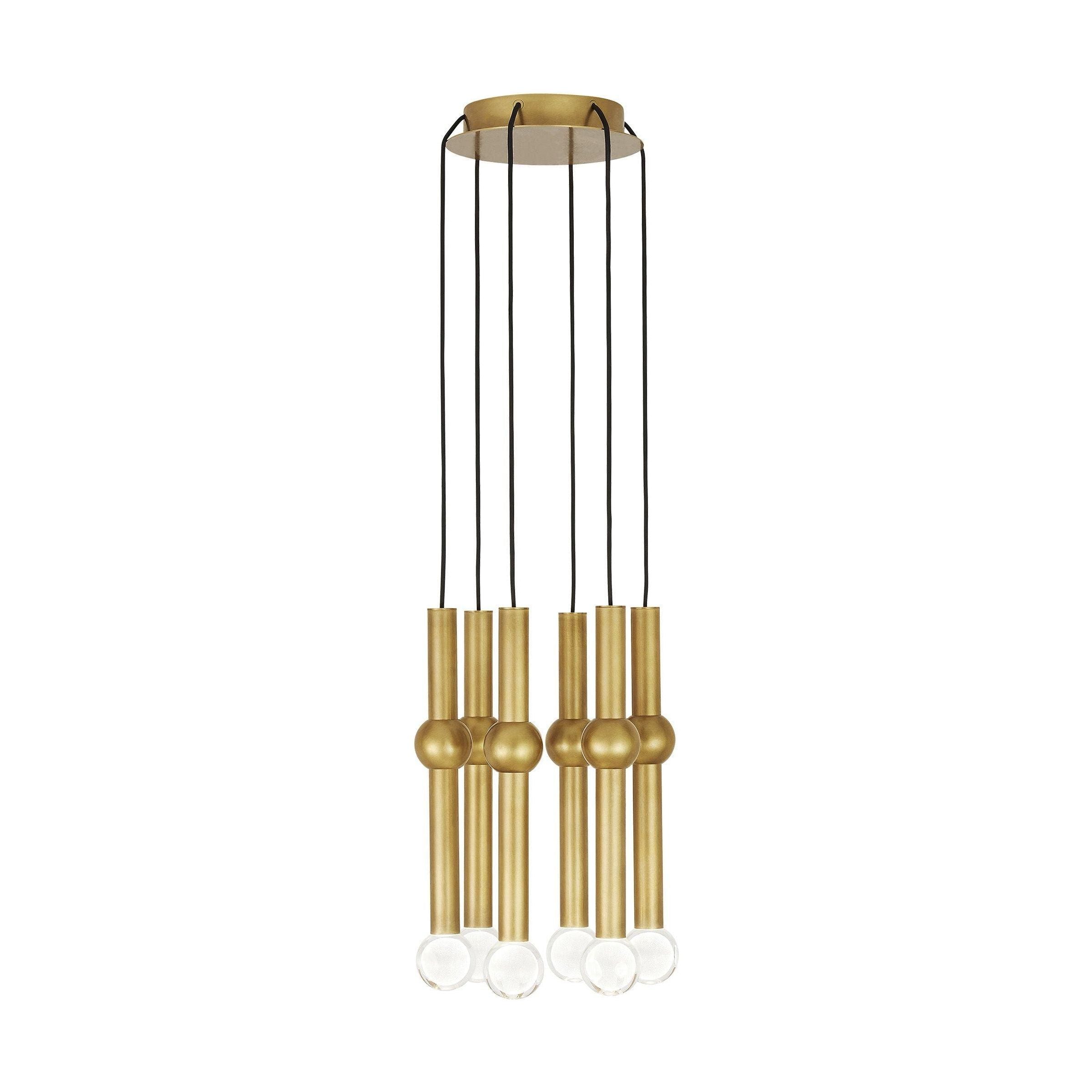 Visual Comfort Modern Collection - Guyed 6 Light Chandelier - Lights Canada