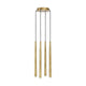 Visual Comfort Modern Collection - Pylon 4 Light Chandelier - Lights Canada