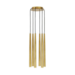 Visual Comfort Modern Collection - Pylon 6 Light Chandelier - Lights Canada