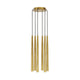 Visual Comfort Modern Collection - Pylon 6 Light Chandelier - Lights Canada