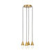 Visual Comfort Modern Collection - Turret 4 Light Chandelier - Lights Canada