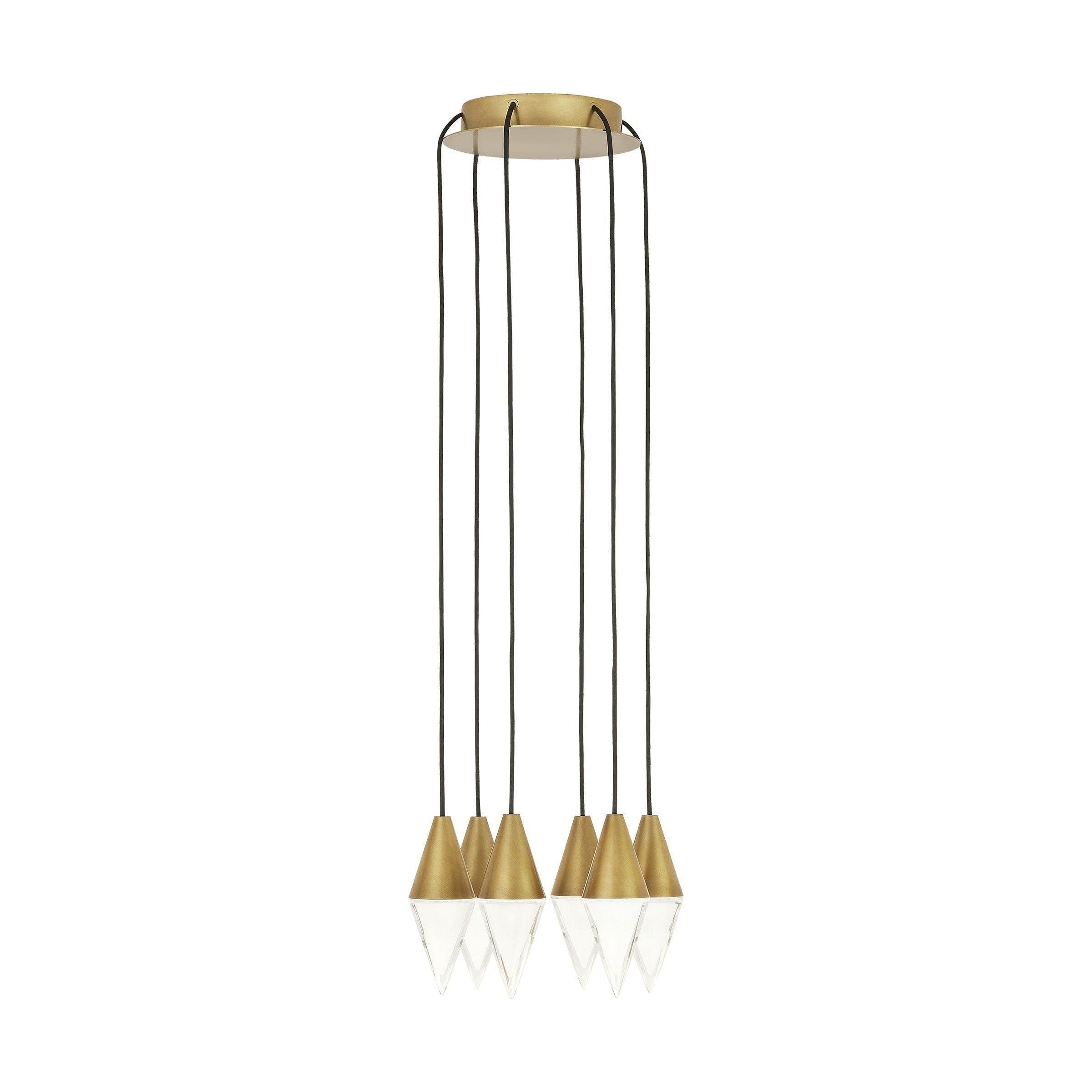 Visual Comfort Modern Collection - Turret 6 Light Chandelier - Lights Canada