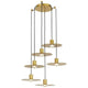 Visual Comfort Modern Collection - Eaves 6 Light Chandelier - Lights Canada