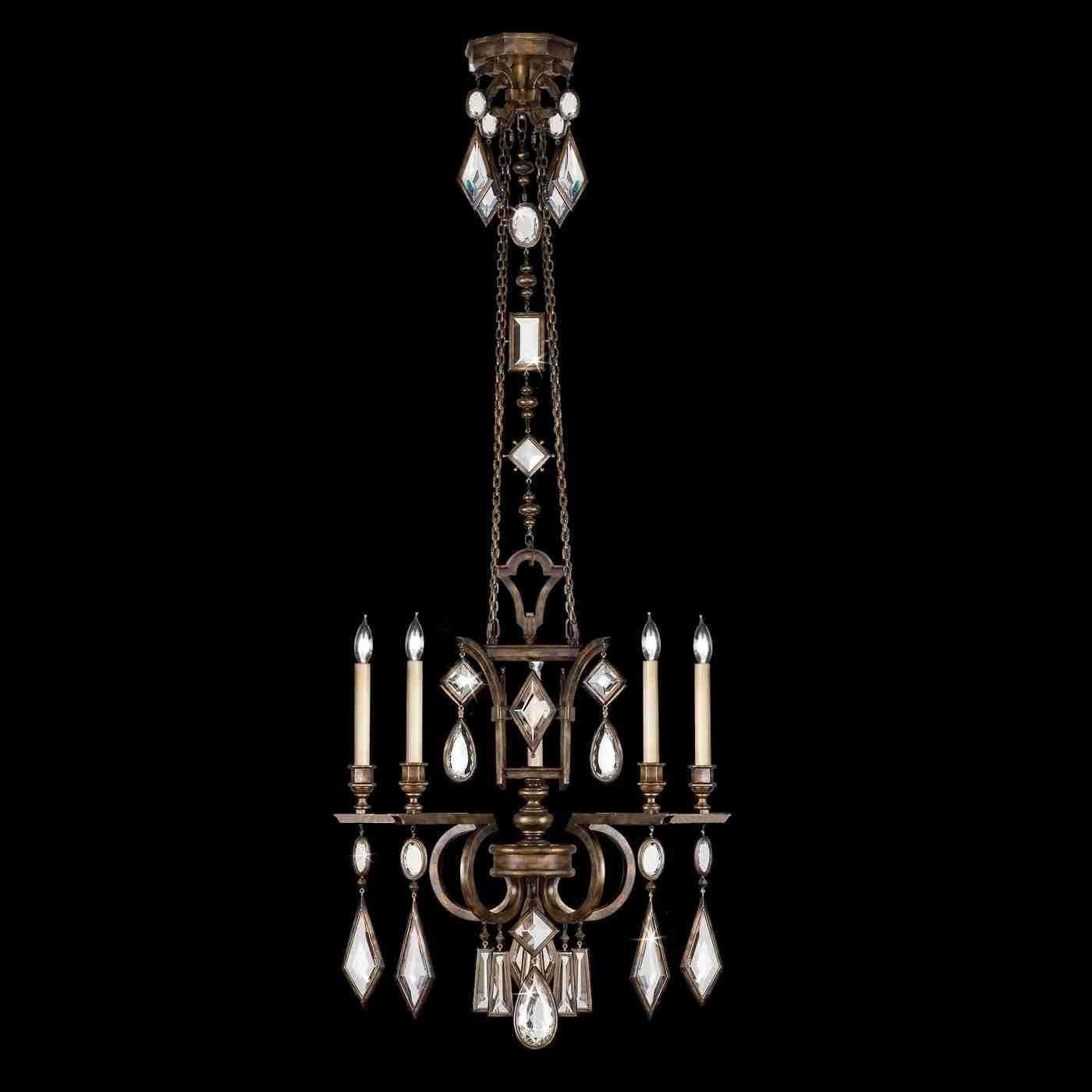 Fine Art Handcrafted Lighting - Encased Gems Chandelier - Lights Canada