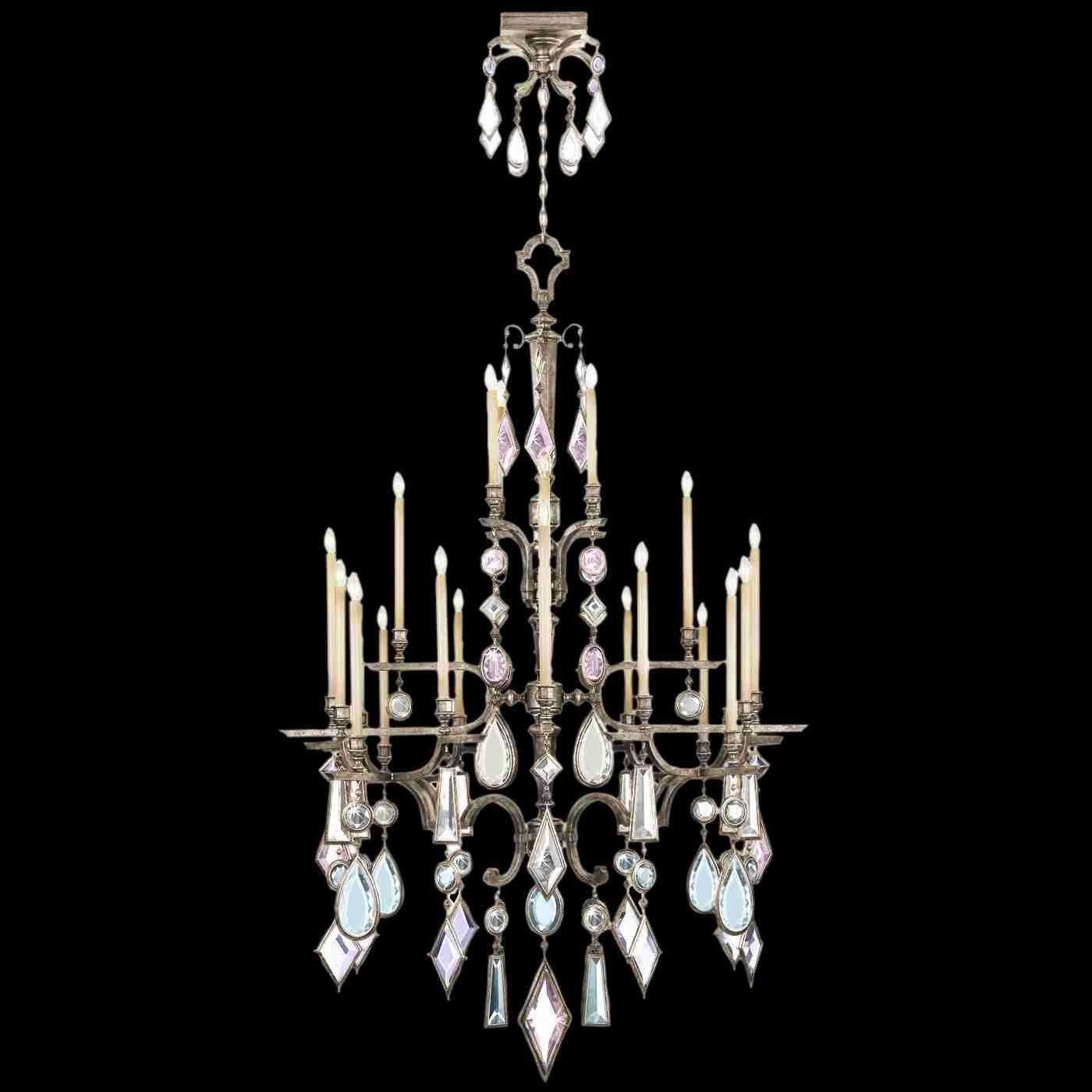 Fine Art Handcrafted Lighting - Encased Gems Chandelier - Lights Canada