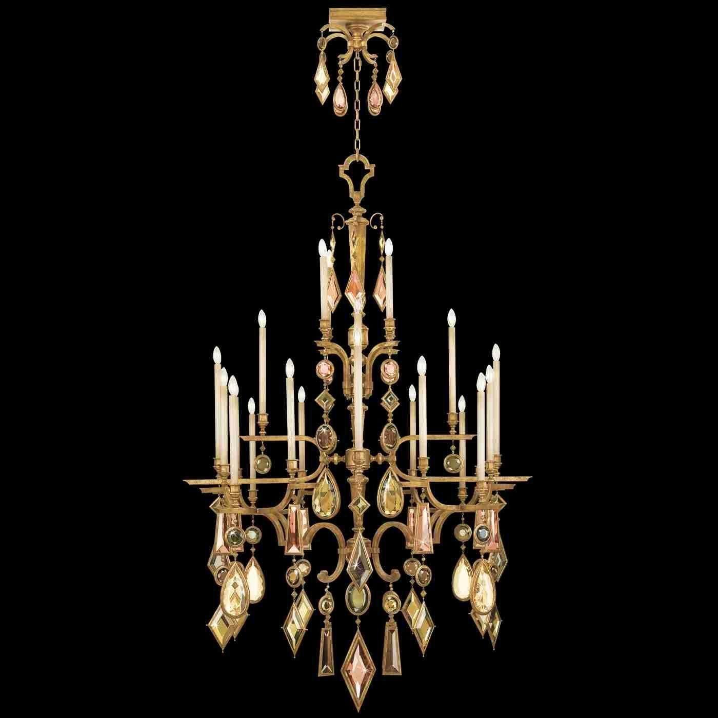 Fine Art Handcrafted Lighting - Encased Gems Chandelier - Lights Canada