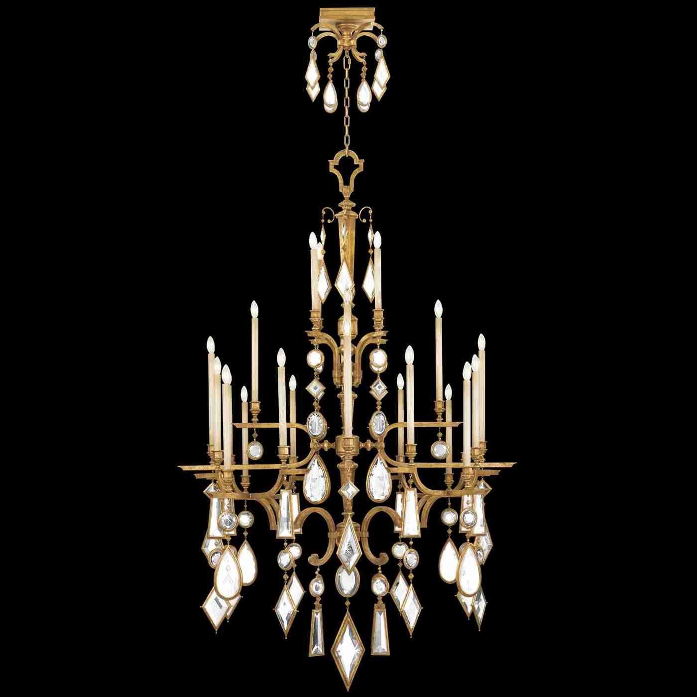 Fine Art Handcrafted Lighting - Encased Gems Chandelier - Lights Canada