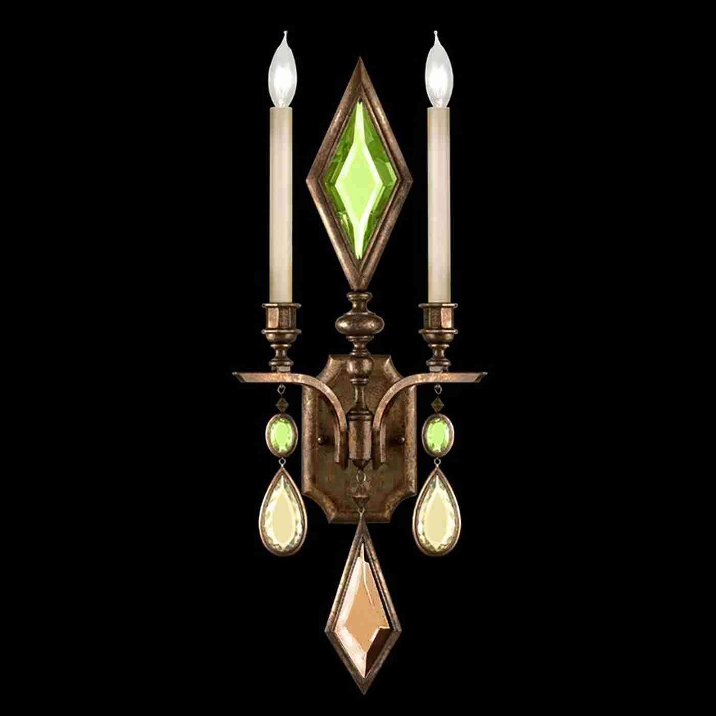 Fine Art Handcrafted Lighting - Encased Gems Sconce - Lights Canada