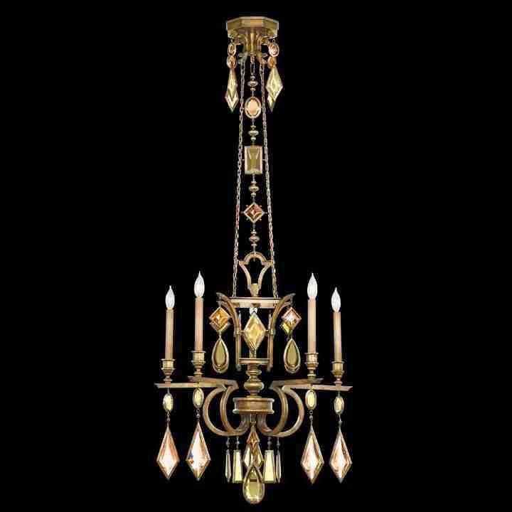 Fine Art Handcrafted Lighting - Encased Gems Chandelier - Lights Canada