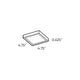 DALS - Slim Square Led Flush Mount - Lights Canada