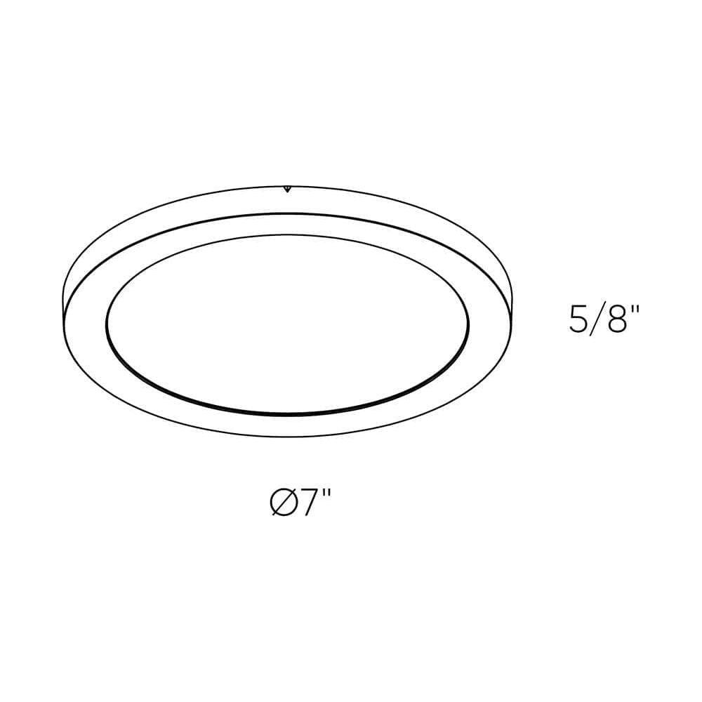 DALS - Slim Round Led Flush Mount - Lights Canada