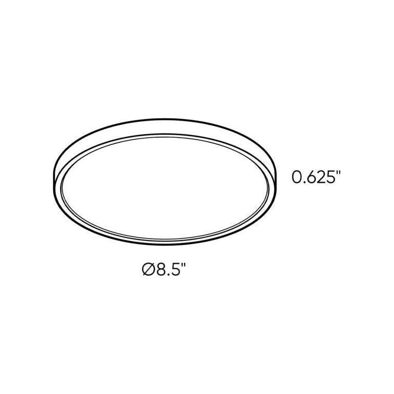 DALS - Slim Round Led Flush Mount - Lights Canada