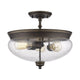 Z-Lite - Amon Semi Flush Mount - Lights Canada
