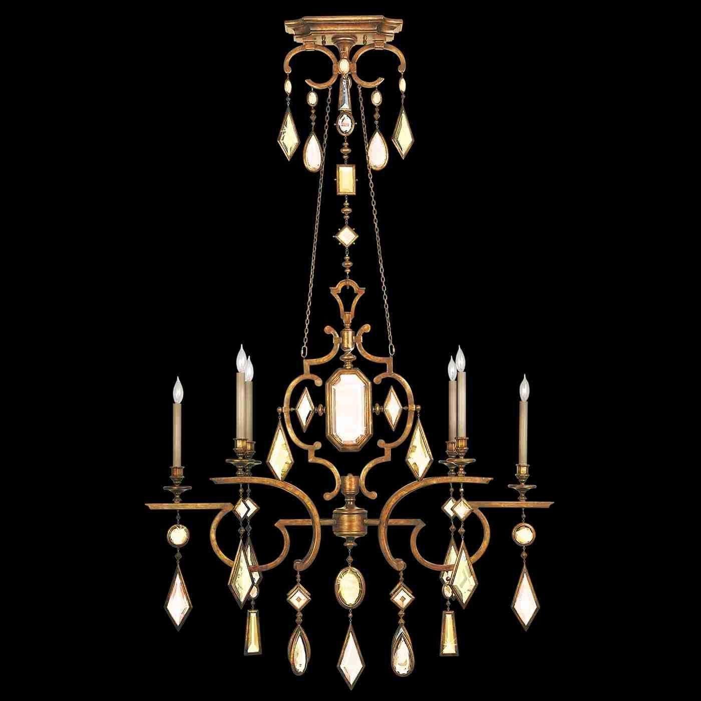 Fine Art Handcrafted Lighting - Encased Gems Chandelier - Lights Canada
