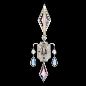 Encased Gems Sconce Silver with Multi-Colored Gems