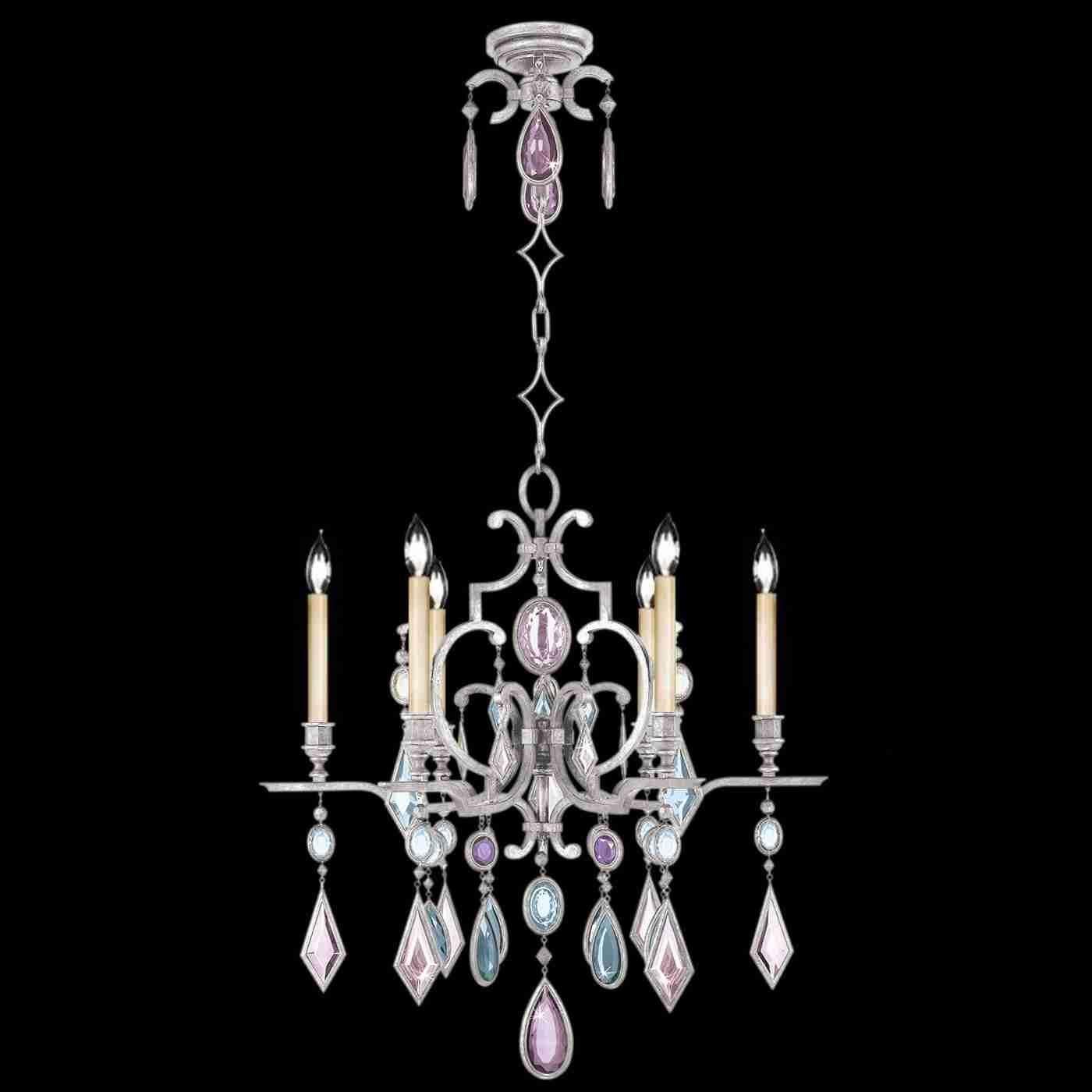 Fine Art Handcrafted Lighting - Encased Gems Chandelier - Lights Canada