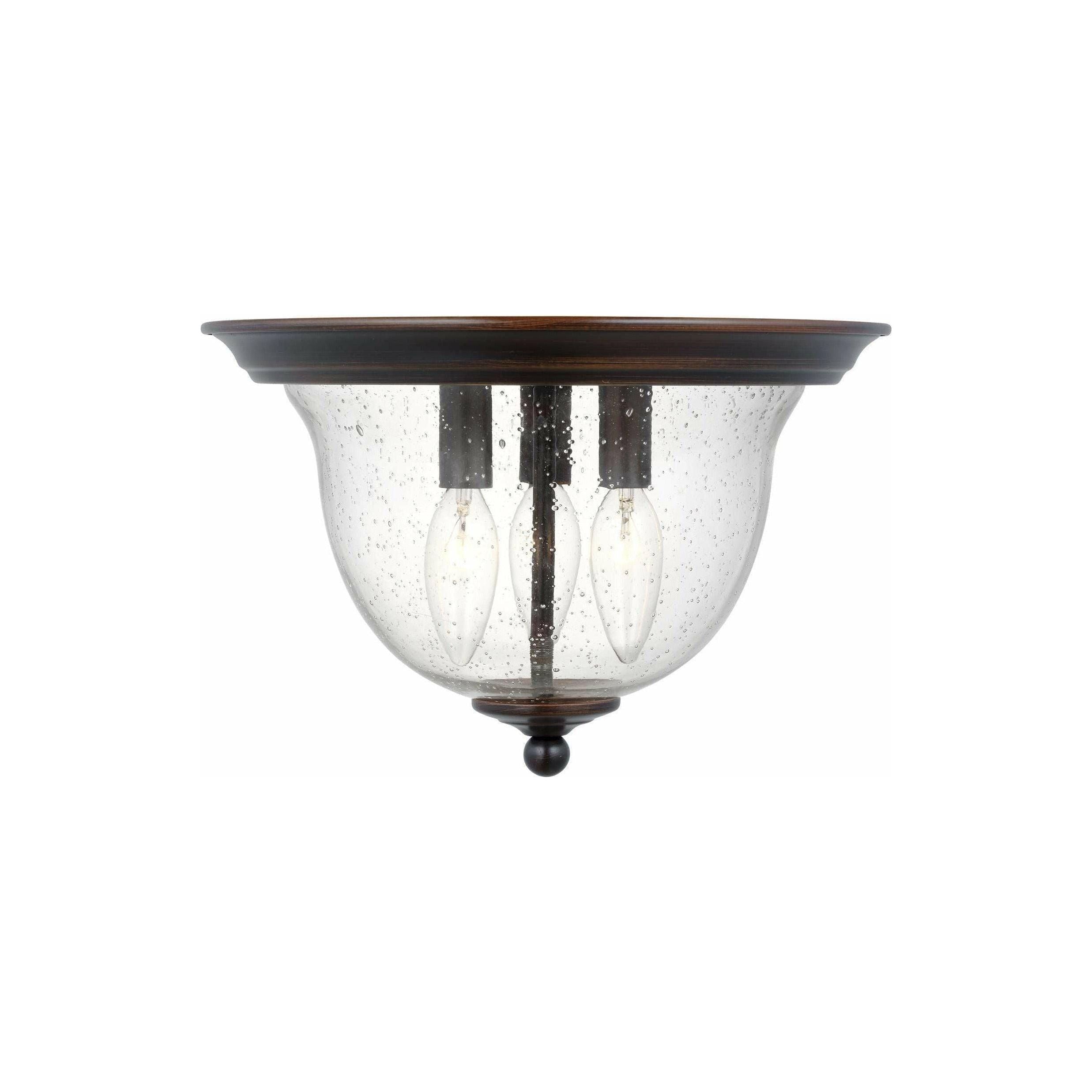 Generation Lighting - Belton 3-Light Flush Mount (with Bulbs) - Lights Canada