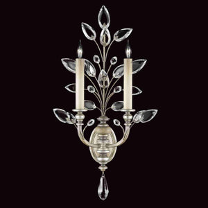 Fine Art Handcrafted Lighting - Crystal Laurel Sconce - Lights Canada