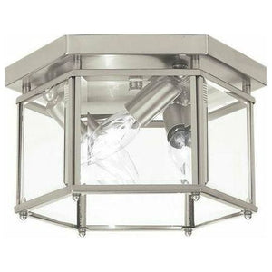 Generation Lighting - Bretton 3-Light Flush Mount (with Bulbs) - Lights Canada