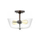 Generation Lighting - Belton 2-Light Semi Flush Mount - Lights Canada