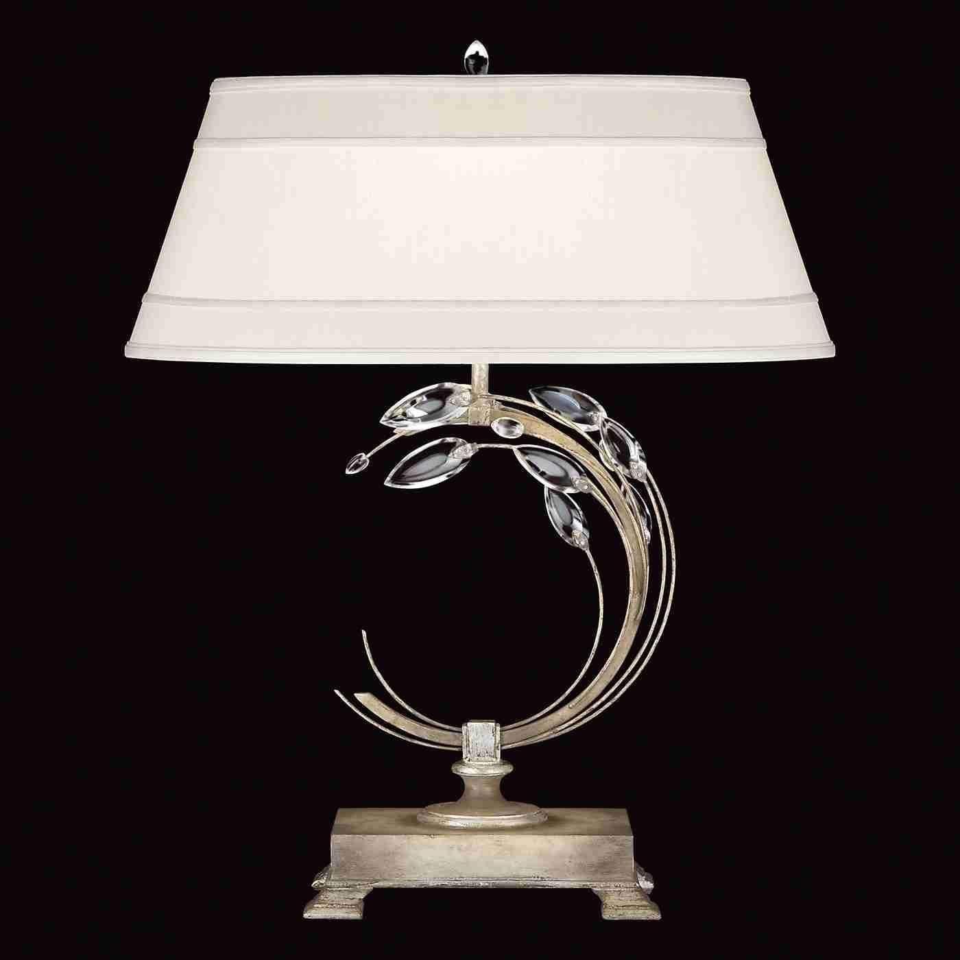 Fine Art Handcrafted Lighting - Crystal Laurel Table Lamp - Lights Canada