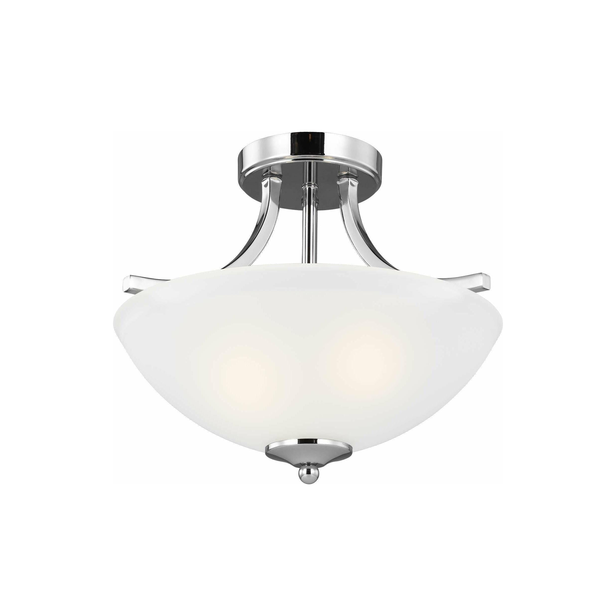 Generation Lighting - Geary Small 2-Light Convertible Semi Flush Mount - Lights Canada