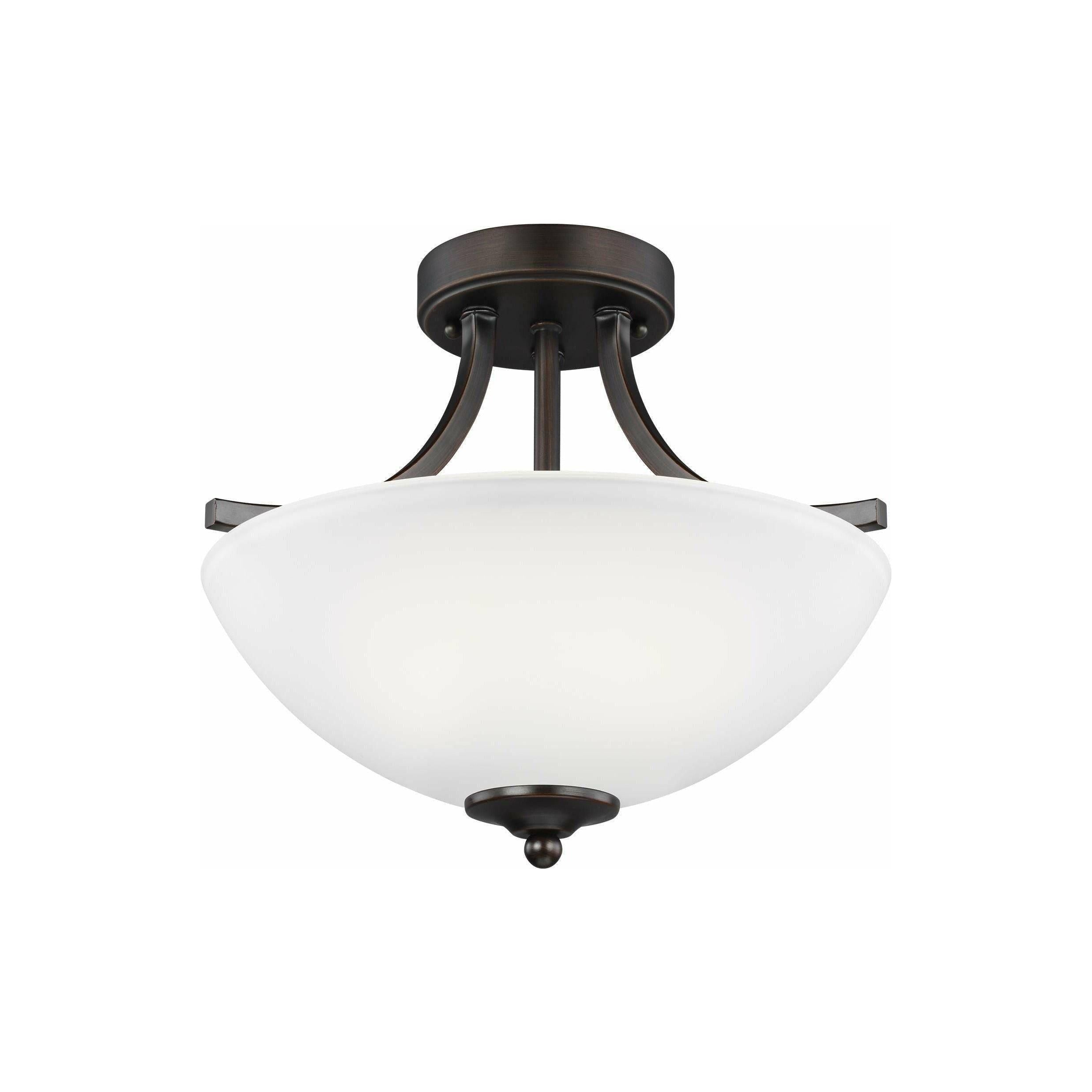 Generation Lighting - Geary Small 2-Light Convertible Semi Flush Mount - Lights Canada