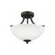 Generation Lighting - Geary Small 2-Light Convertible Semi Flush Mount - Lights Canada