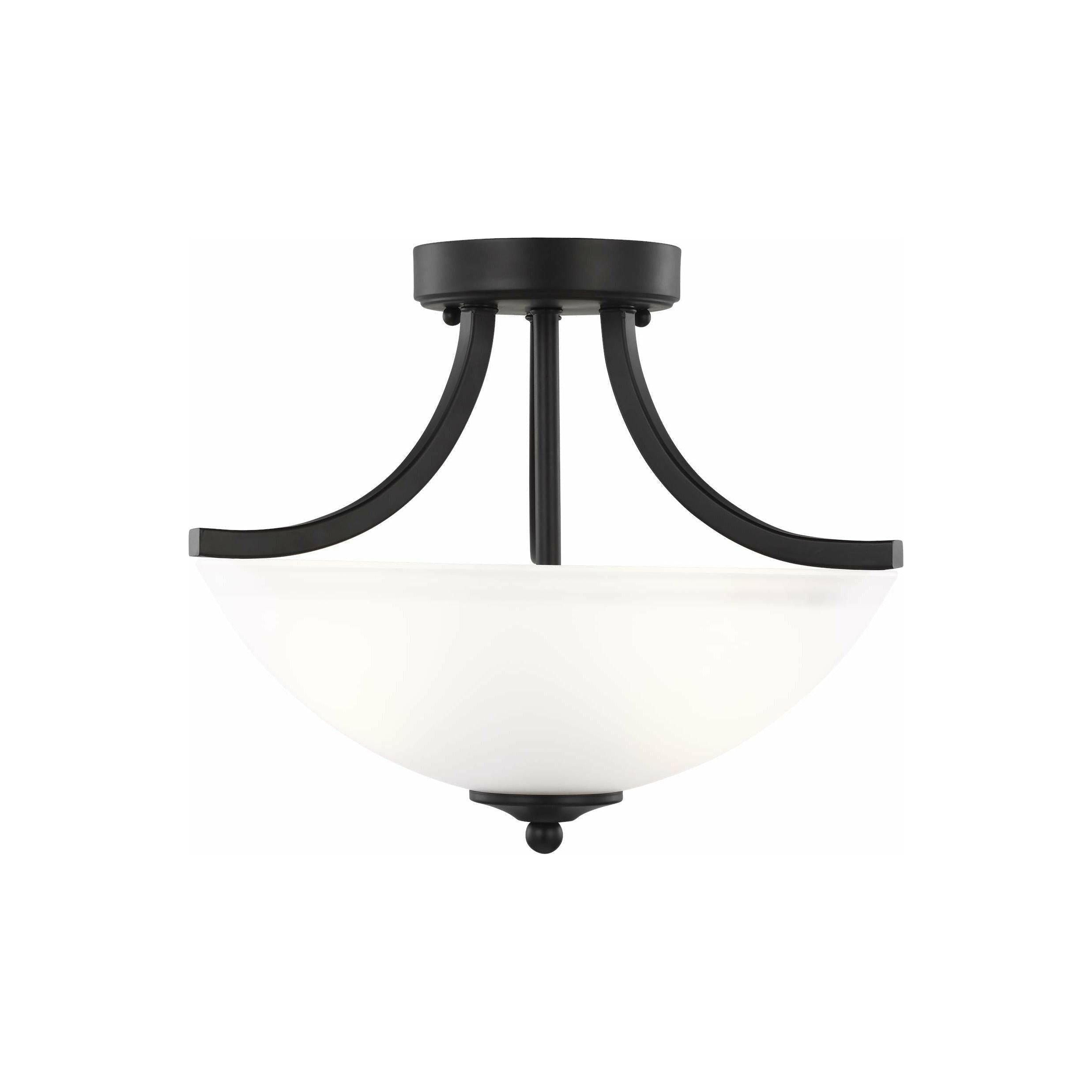 Generation Lighting - Geary Small 2-Light Convertible Semi Flush Mount (with Bulbs) - Lights Canada