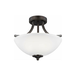 Generation Lighting - Geary Small 2-Light Convertible Semi Flush Mount (with Bulbs) - Lights Canada