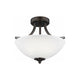Generation Lighting - Geary Small 2-Light Convertible Semi Flush Mount (with Bulbs) - Lights Canada