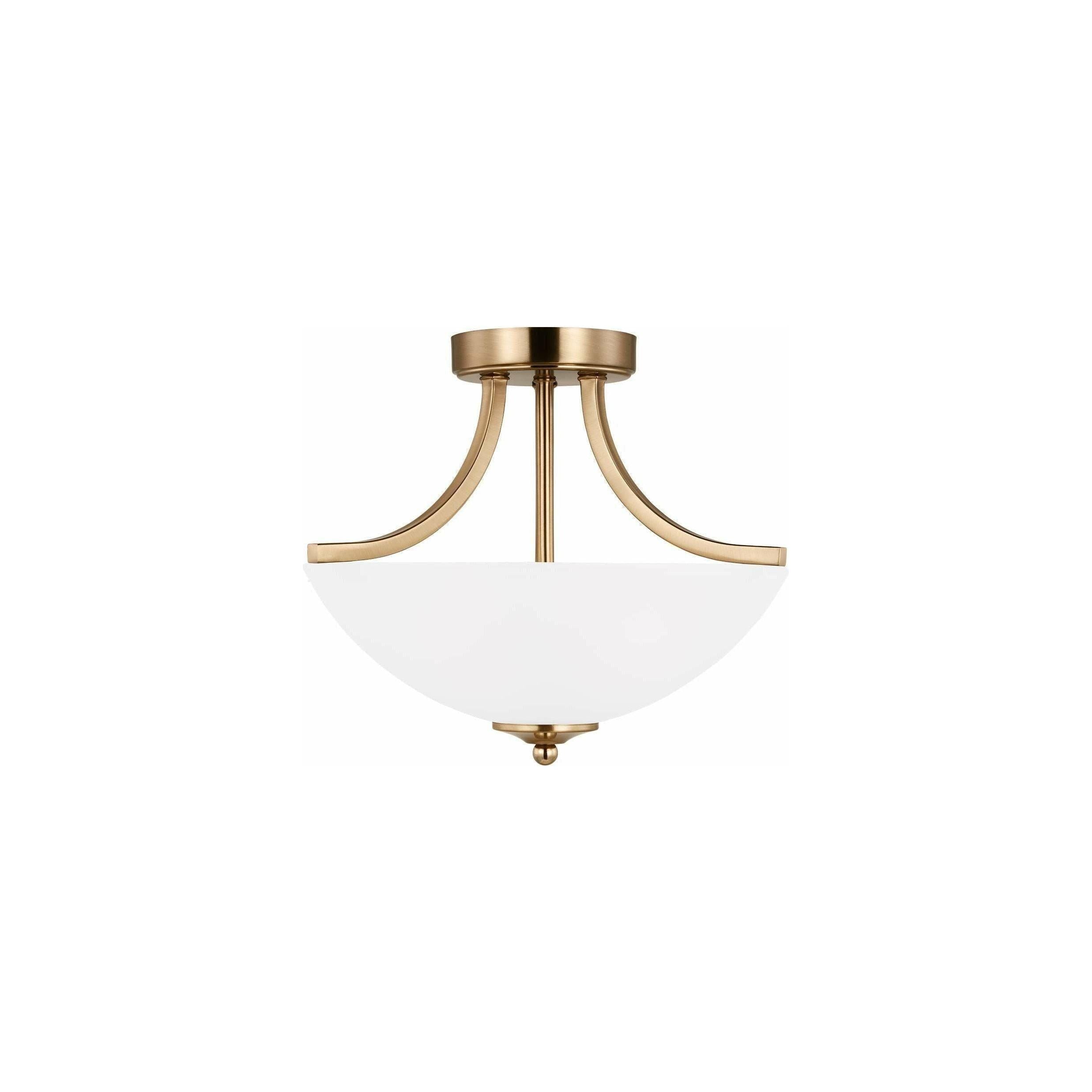 Generation Lighting - Geary Small 2-Light Convertible Semi Flush Mount (with Bulbs) - Lights Canada