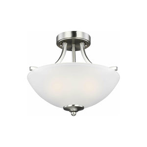 Generation Lighting - Geary Small 2-Light Convertible Semi Flush Mount (with Bulbs) - Lights Canada