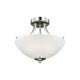 Generation Lighting - Geary Small 2-Light Convertible Semi Flush Mount (with Bulbs) - Lights Canada