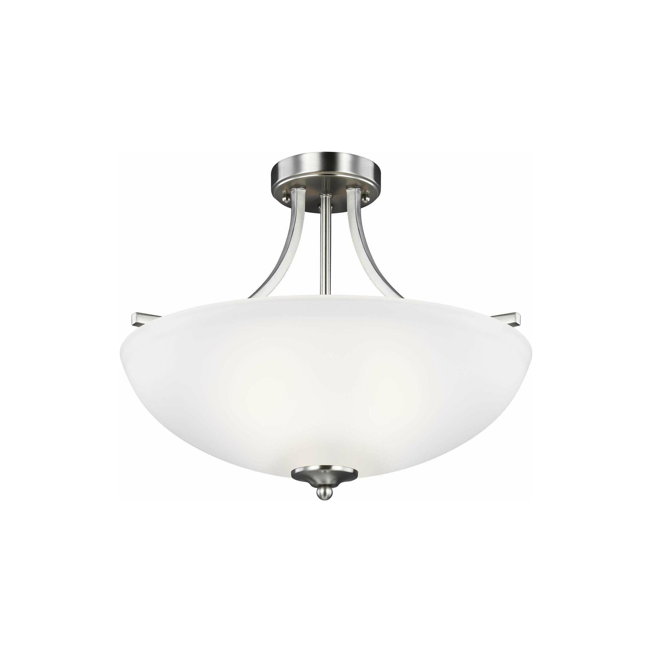 Generation Lighting - Geary Medium 3-Light Convertible Semi Flush Mount - Lights Canada