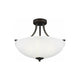 Generation Lighting - Geary Medium 3-Light Convertible Semi Flush Mount (with Bulbs) - Lights Canada