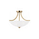 Generation Lighting - Geary Medium 3-Light Convertible Semi Flush Mount (with Bulbs) - Lights Canada