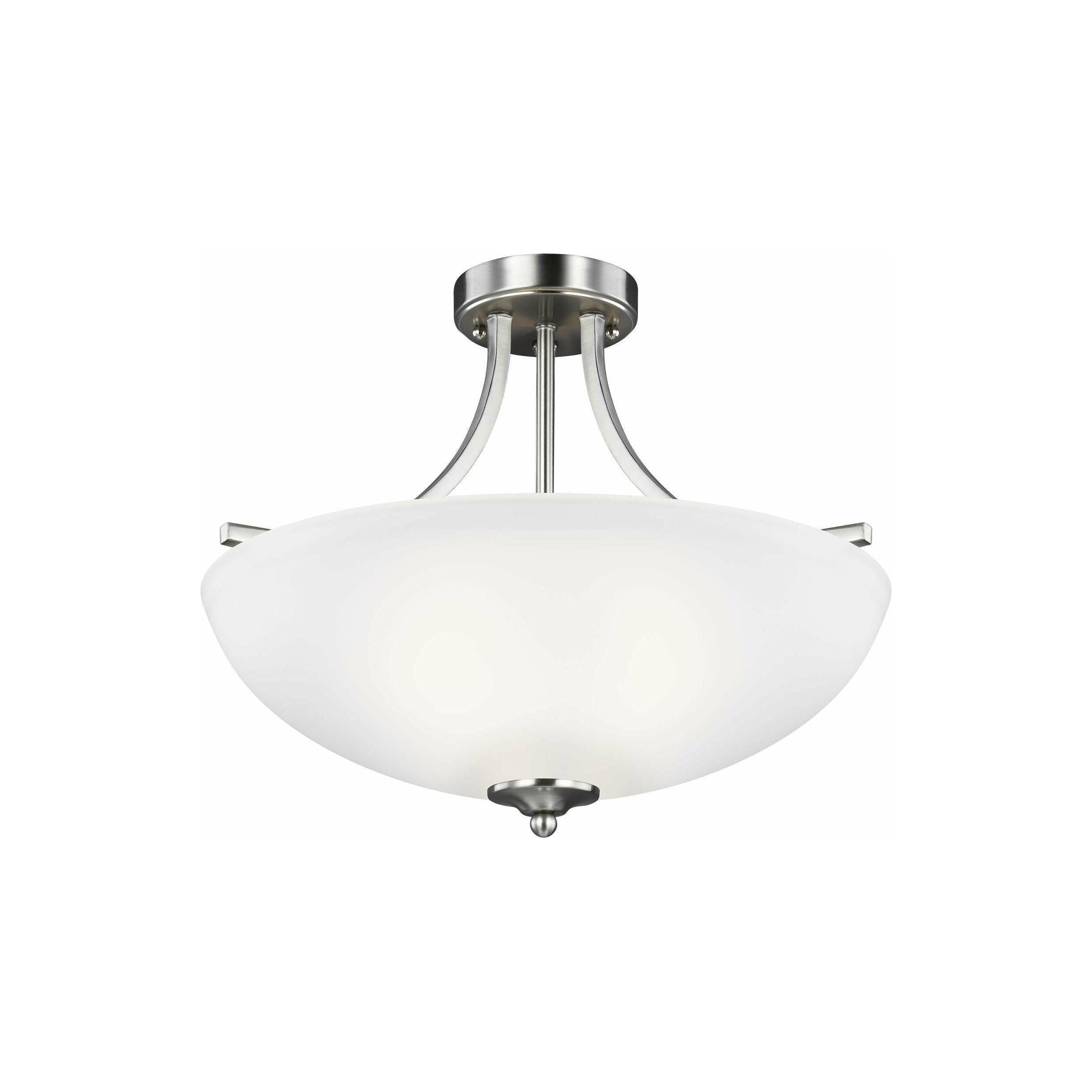 Generation Lighting - Geary Medium 3-Light Convertible Semi Flush Mount (with Bulbs) - Lights Canada