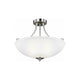 Generation Lighting - Geary Medium 3-Light Convertible Semi Flush Mount (with Bulbs) - Lights Canada
