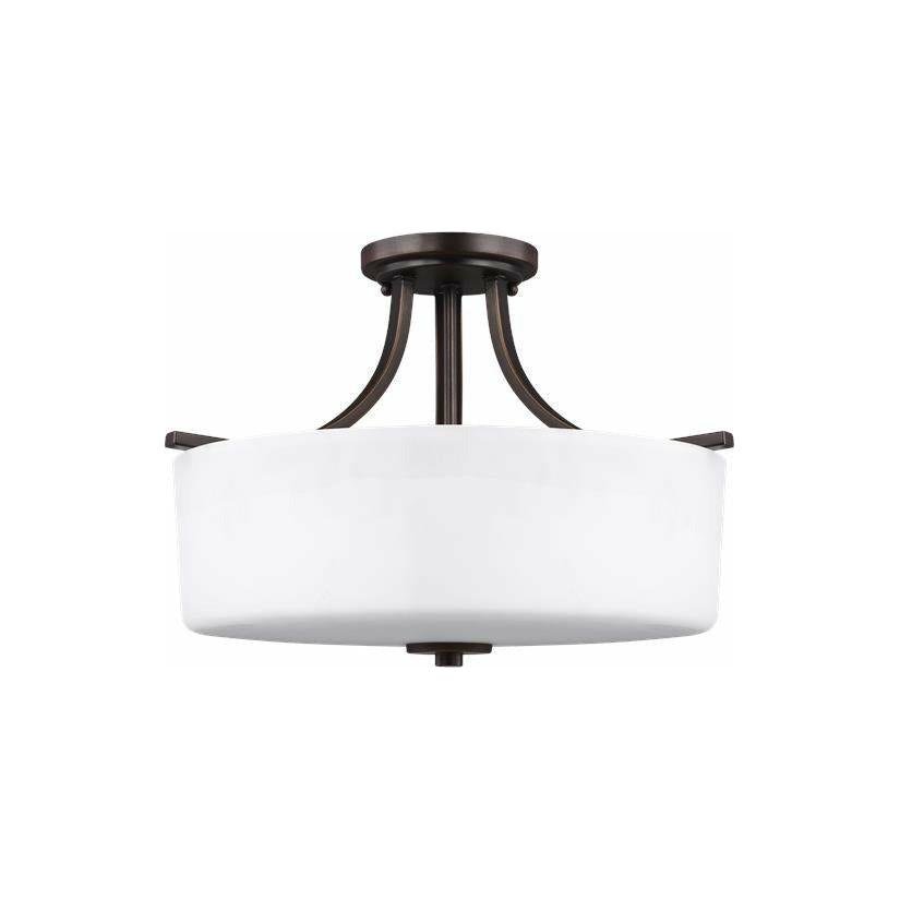 Generation Lighting - Canfield 3-Light Semi Flush Mount - Lights Canada