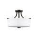 Generation Lighting - Canfield 3-Light Semi Flush Mount - Lights Canada