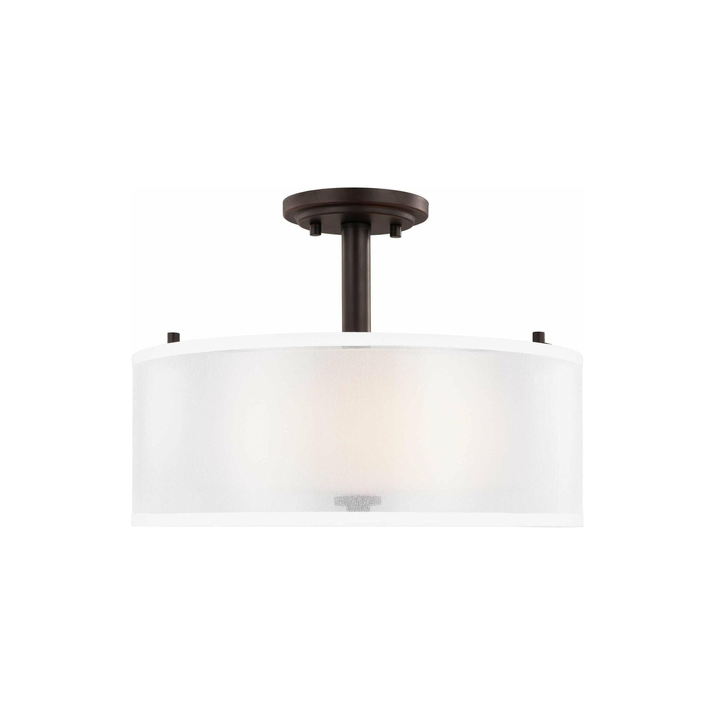 Generation Lighting - Elmwood Park 2-Light Semi Flush Mount - Lights Canada