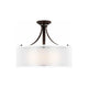 Generation Lighting - Elmwood Park 3-Light Semi Flush Mount - Lights Canada