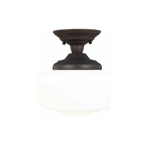 Generation Lighting - Academy Medium 1-Light Semi Flush Mount (with Bulb) - Lights Canada