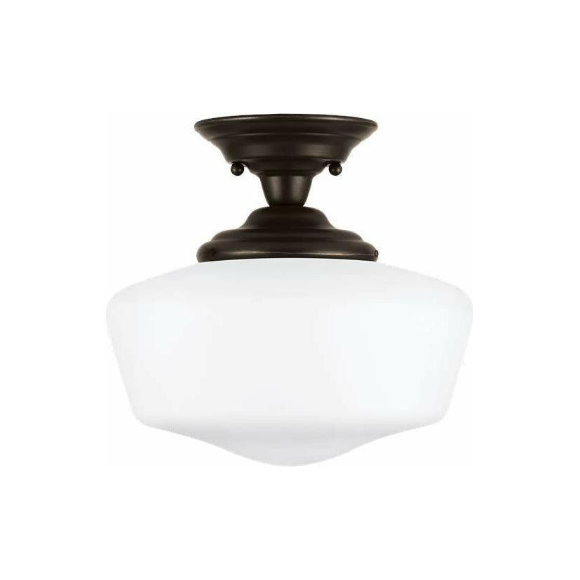 Generation Lighting - Academy Large 1-Light Semi Flush Mount (with Bulb) - Lights Canada