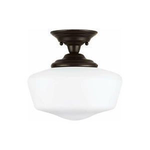 Generation Lighting - Academy Large 1-Light Semi Flush Mount (with Bulb) - Lights Canada